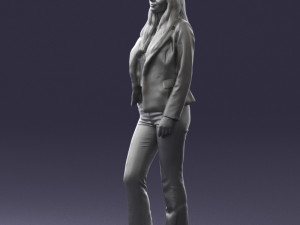 girl in red suit 0468 Modelo 3D