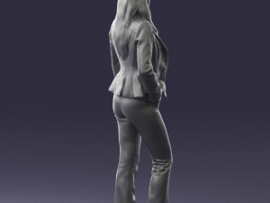 girl in red suit 0468 Modelo 3D