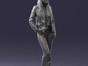 girl in red suit 0468 Modelo 3D