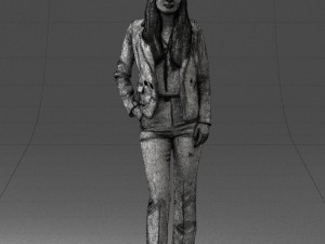 girl in red suit 0468 Modelo 3D