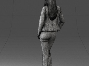 girl in red suit 0468 Modelo 3D