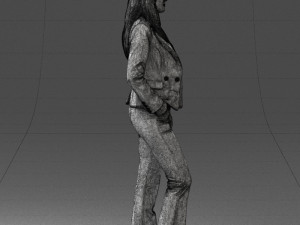 girl in red suit 0468 Modelo 3D