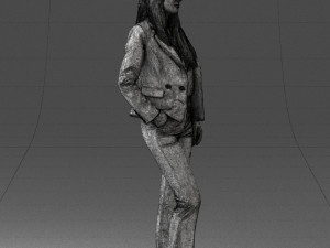 girl in red suit 0468 Modelo 3D