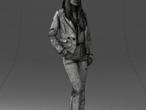 girl in red suit 0468 Modelo 3D