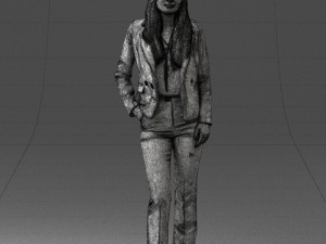 girl in red suit 0468 Modelo 3D