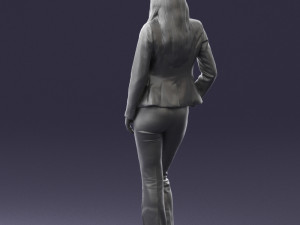 girl in red suit 0468 3d print ready 3D-Druckmodell
