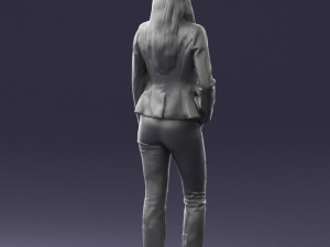 girl in red suit 0468 3d print ready 3D-Druckmodell