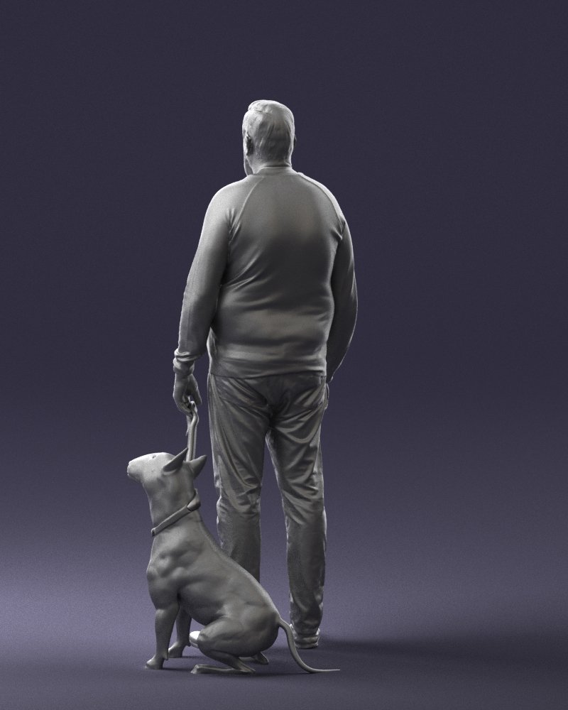 John Wick and Dog, 3D models download