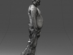 man with dog 0465 3d print ready 3D Print Model