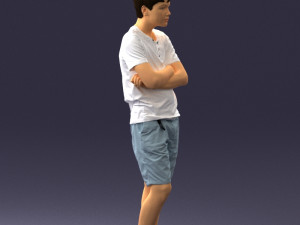 boy in shorts and t-shirt 0463 3Dモデル