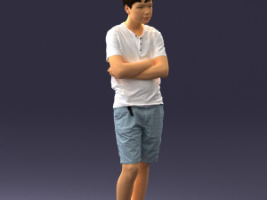 boy in shorts and t-shirt 0463 3Dモデル