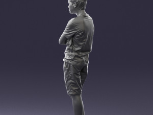 boy in shorts and t-shirt 0463 3Dモデル