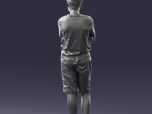 boy in shorts and t-shirt 0463 3Dモデル