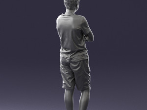 boy in shorts and t-shirt 0463 3Dモデル