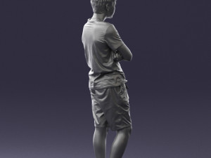 boy in shorts and t-shirt 0463 3Dモデル