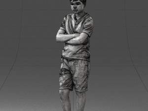 boy in shorts and t-shirt 0463 3Dモデル
