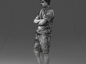 boy in shorts and t-shirt 0463 3Dモデル