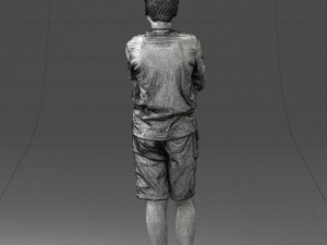 boy in shorts and t-shirt 0463 3Dモデル
