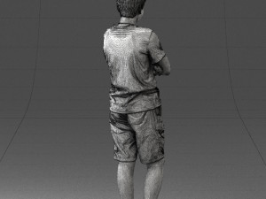 boy in shorts and t-shirt 0463 3Dモデル