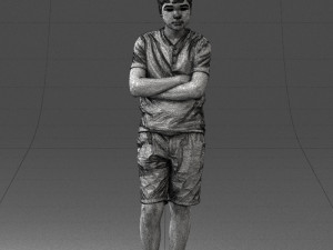 boy in shorts and t-shirt 0463 3Dモデル
