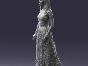 girl in light long dress 0461 3d print ready 3D-Druckmodell