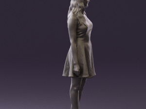 woman in white dress 0451 3d print ready 3D Print Model