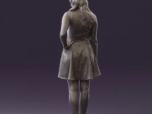 woman in white dress 0451 3d print ready 3D Print Model