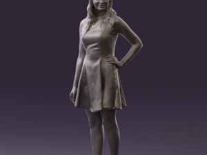 woman in white dress 0451 3d print ready 3D Print Model