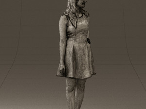 woman in white dress 0451 3d print ready 3D Print Model