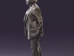 oldwomaninredjacket0449 3d print ready 3D 打印模型