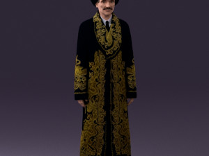 man in kazak suit 0439 3Dモデル