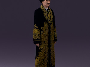 man in kazak suit 0439 Modelo 3D