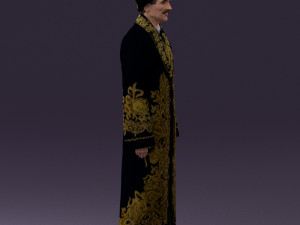 man in kazak suit 0439 Modelo 3D