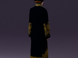 man in kazak suit 0439 Modelo 3D