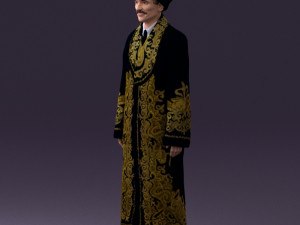 man in kazak suit 0439 Modelo 3D