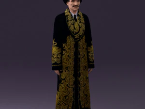 man in kazak suit 0439 3d print ready 3D Print Model