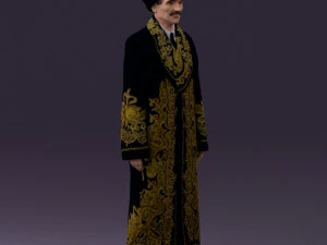 man in kazak suit 0439 3d print ready 3D Print Model