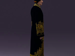 man in kazak suit 0439 3d print ready 3D Print Model