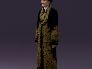 man in kazak suit 0439 3d print ready 3D Print Model