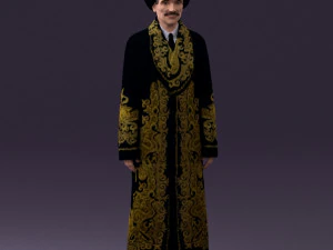 man in kazak suit 0439 3d print ready 3D Print Model
