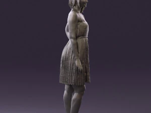 woman in pink dress 0441 3d print ready 3D Print Model