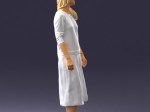 girl in white dress 0434 3d print ready 3D Print Model
