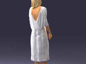 girl in white dress 0434 3d print ready 3D Print Model