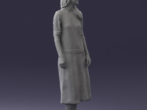 girl in white dress 0434 3d print ready 3D Print Model