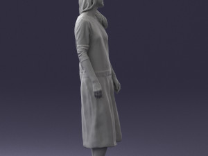 girl in white dress 0434 3d print ready 3D Print Model