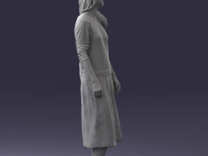 girl in white dress 0434 3d print ready 3D Print Model
