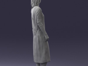 girl in white dress 0434 3d print ready 3D Print Model