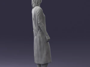 girl in white dress 0434 3d print ready 3D Print Model