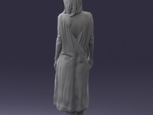girl in white dress 0434 3d print ready 3D Print Model