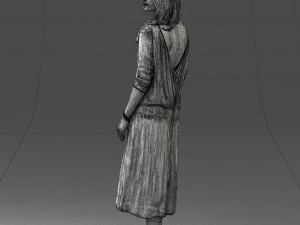 girl in white dress 0434 3d print ready 3D Print Model